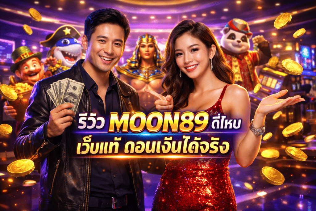 รีวิว MOON89 ดีไหม เว็บแท้ ถอนเงินได้จริง